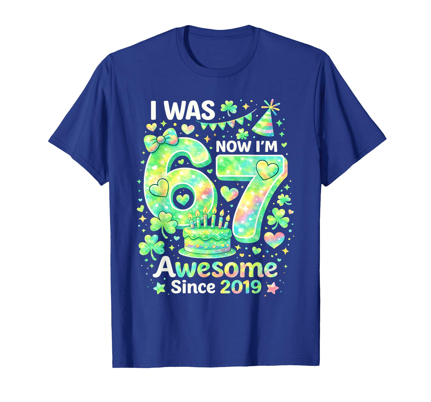 I was 6 Now I’m 7 Happy St Patricks Day Birthday Irish Boys T-Shirt