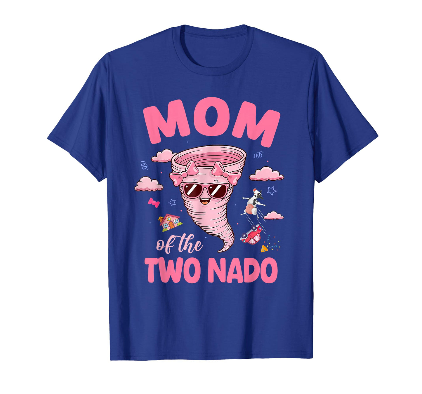 Mom of The Two-nado Tornado Theme 2nd Birthday Party T-Shirt