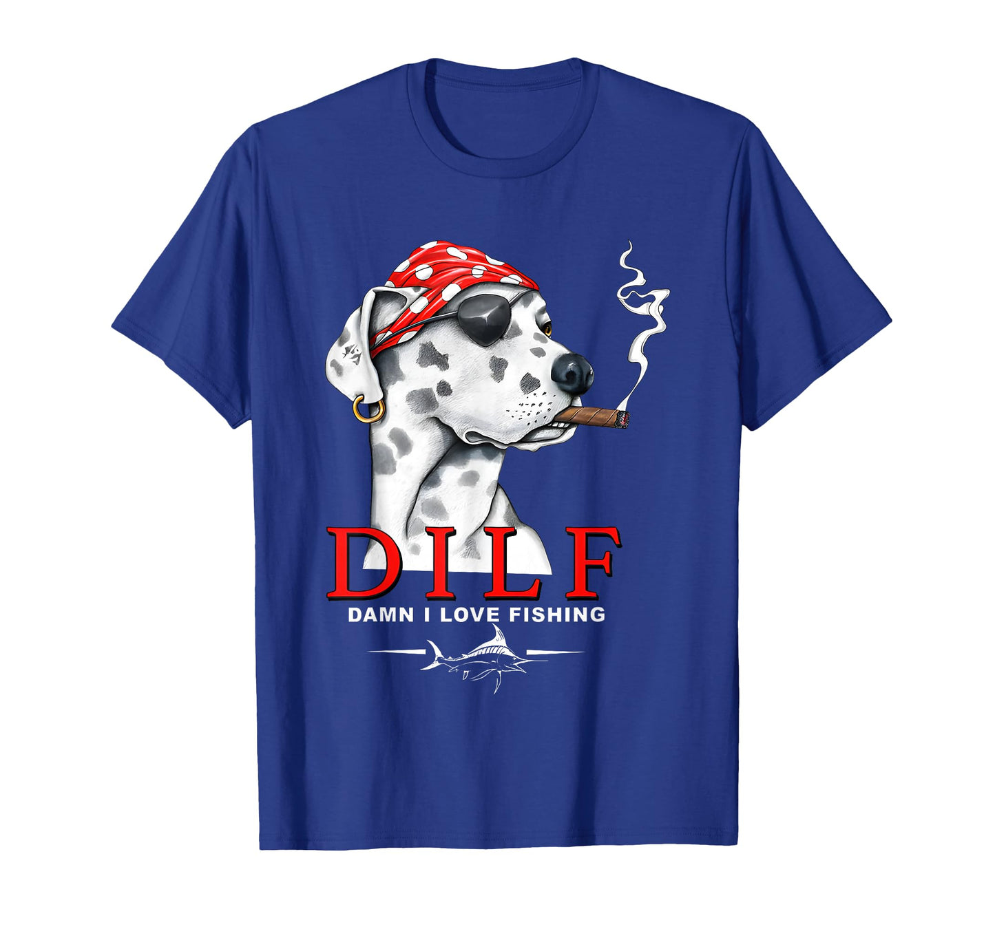 Dog DILF Damn I Love Fishing T-Shirt