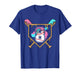 8th Birthday Baseball Bat Ice-Cream Drip 8yrs Old Boys Girls T-Shirt