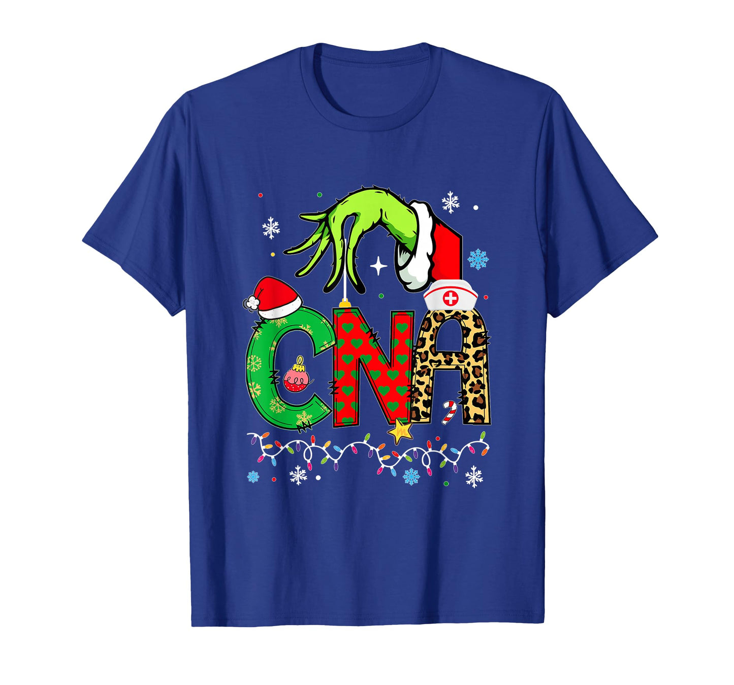 Funny CNA Christmas Shirt CNA Xmas for Women T-Shirt