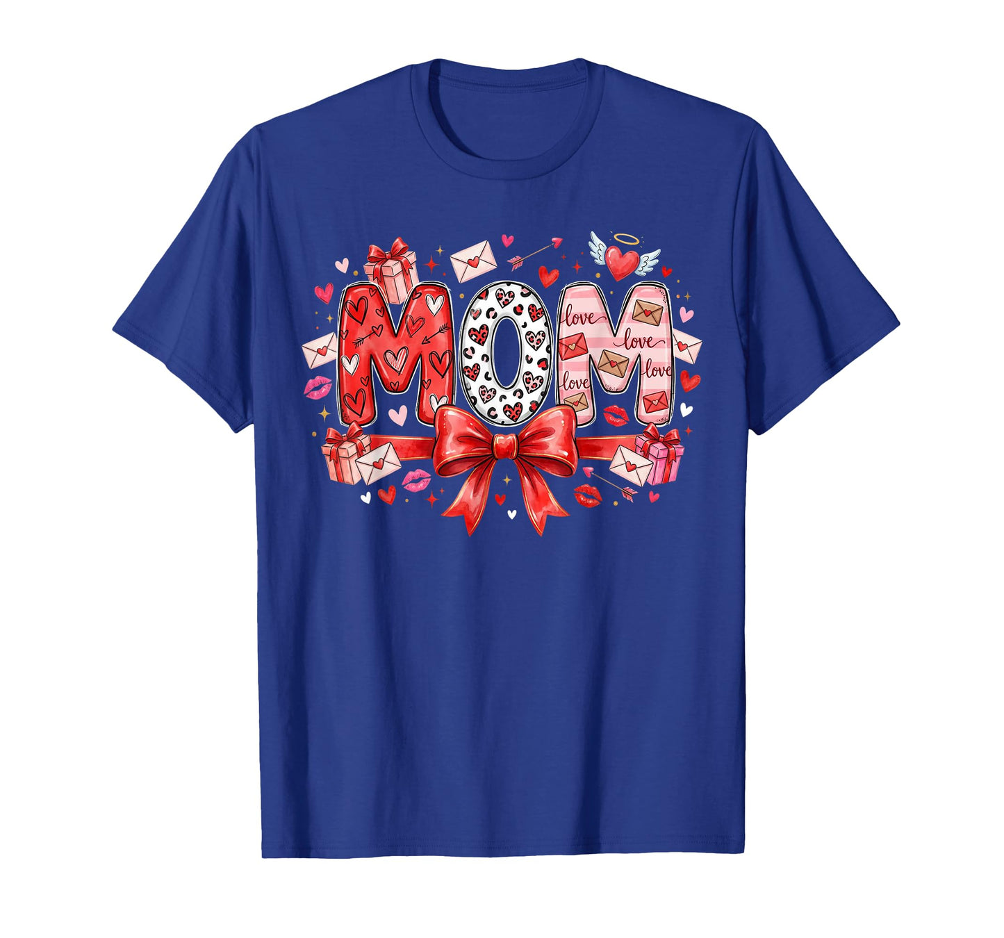 Gifts Love Mother Hearts Mama Valentine Mom Valentines T-Shirt