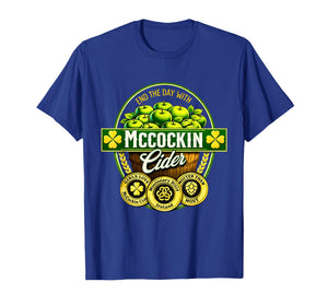 Vintage Maccockin Cider Funny St Patrick's Day T-Shirt