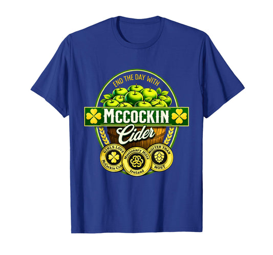 Vintage Maccockin Cider Funny St Patrick's Day T-Shirt