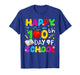 Happy 100 Days of School Apple Crayon Teacher Boy Girl Kids T-Shirt