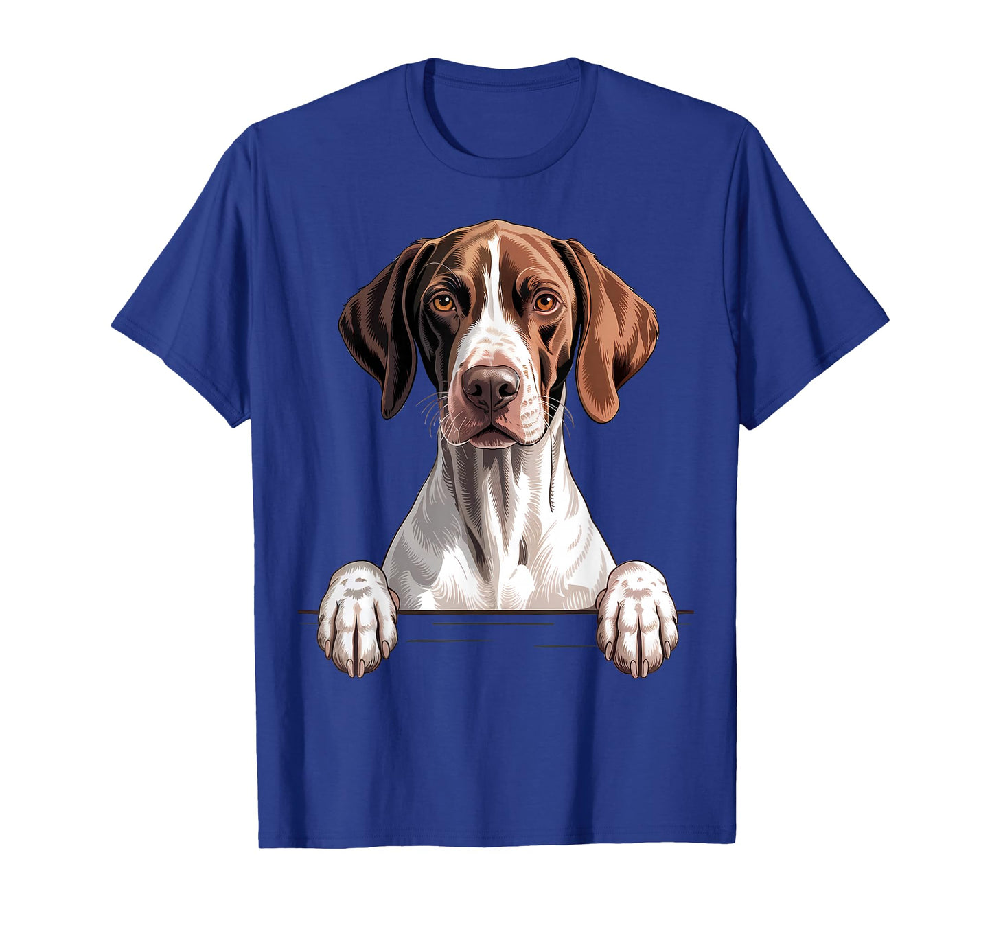 English Pointer Funny Peeking Pocket Puppy Dog Lover T-Shirt