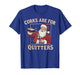 Corks are for Quitters Retro Santa Claus Drinking Christmas T-Shirt