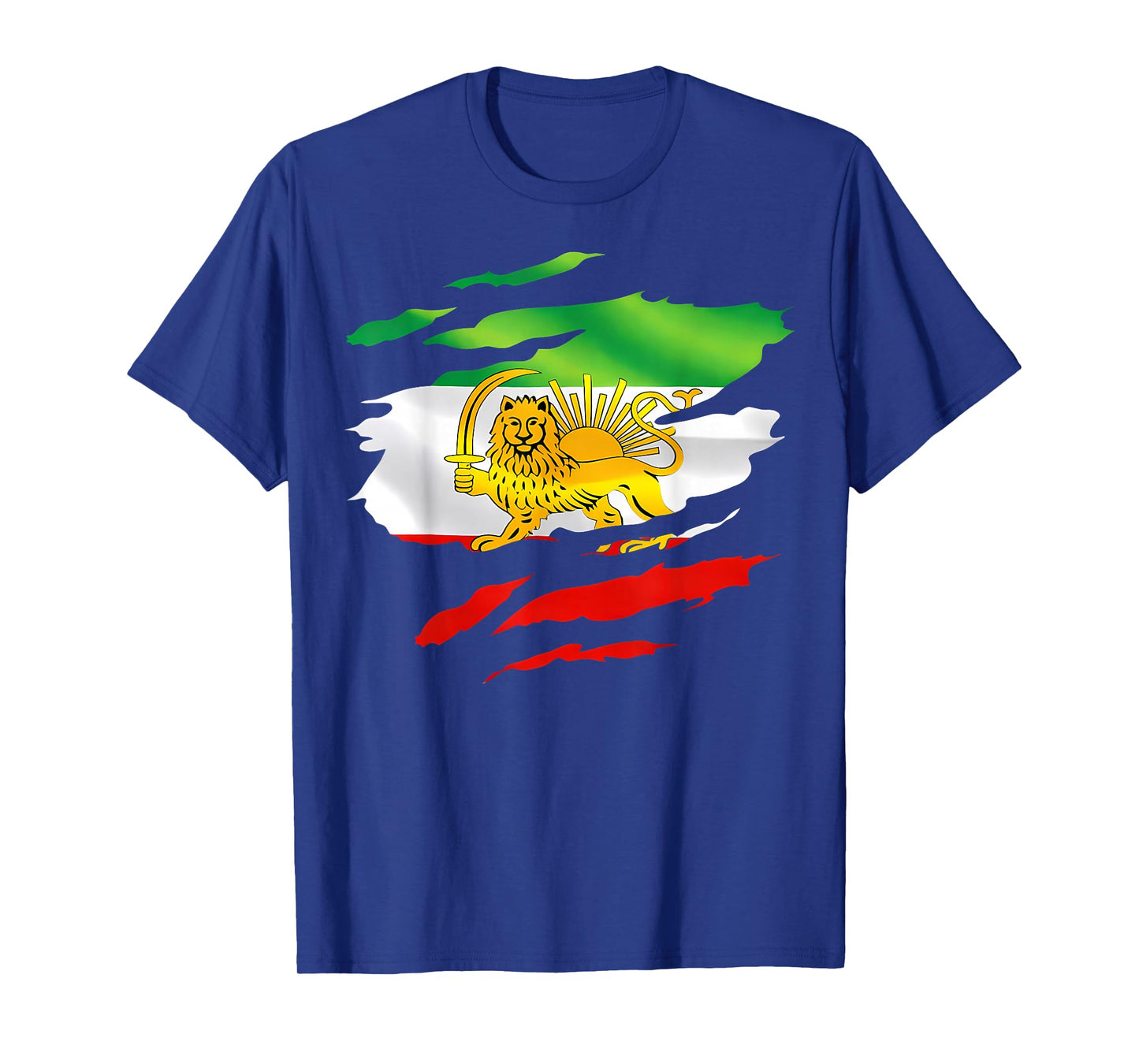 Iran Flag Map Lion Sun Sword Free Iran Support Women of Iran T-Shirt