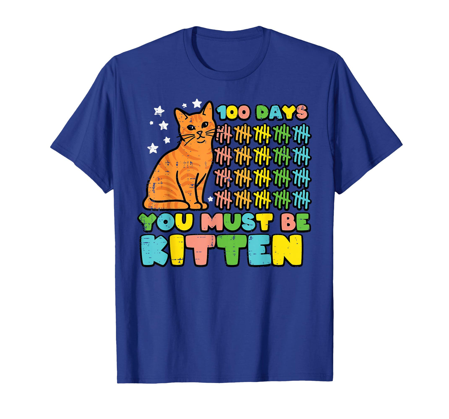 100th Day of School Cat 100 Days Kitten Women Girls Kids T-Shirt