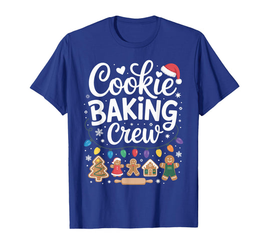 Cookie Baking Crew Holiday Squad Gingerbread Christmas Funny T-Shirt