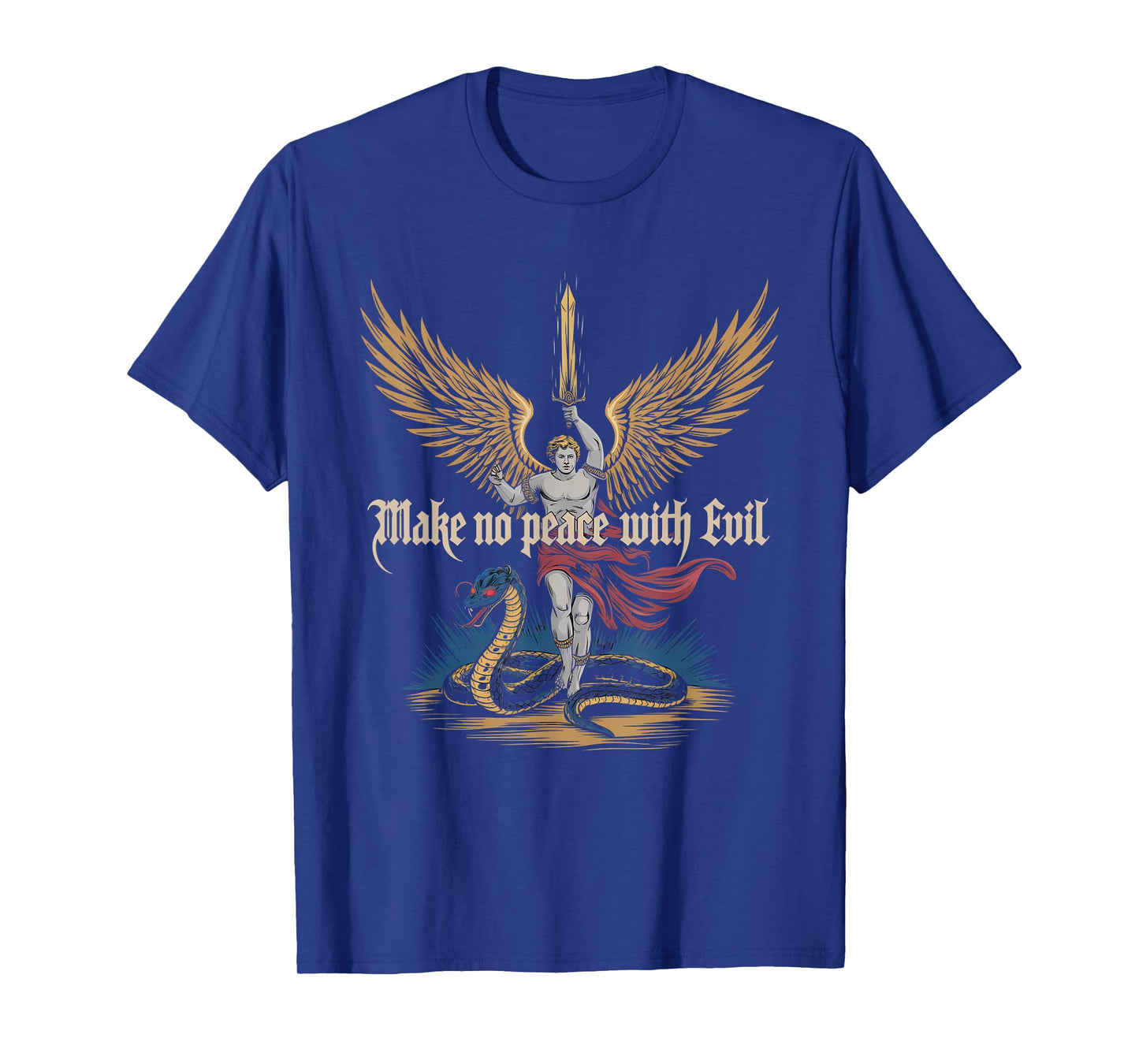 Make No Peace with Evil Tshirt Archangel Michael Jesus God T-Shirt
