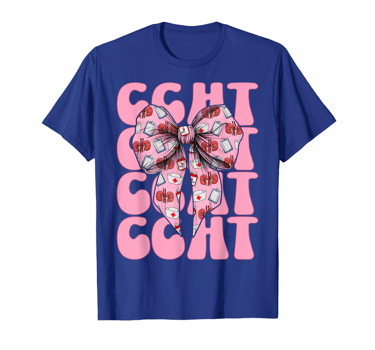 CCHT Dialysis Tech Dialysis Technician Girl Mom Coquette Bow T-Shirt