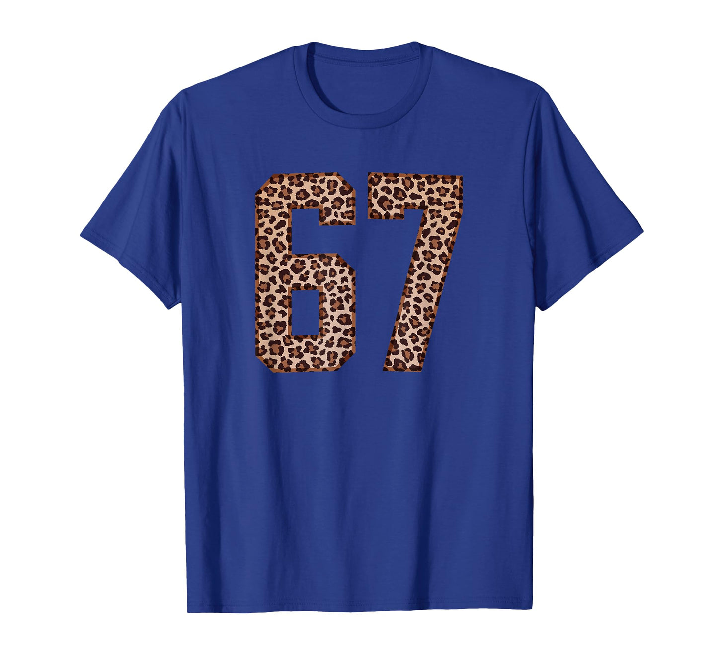 Cute 67 Leopard Print 6 7 Six Seven T-Shirt