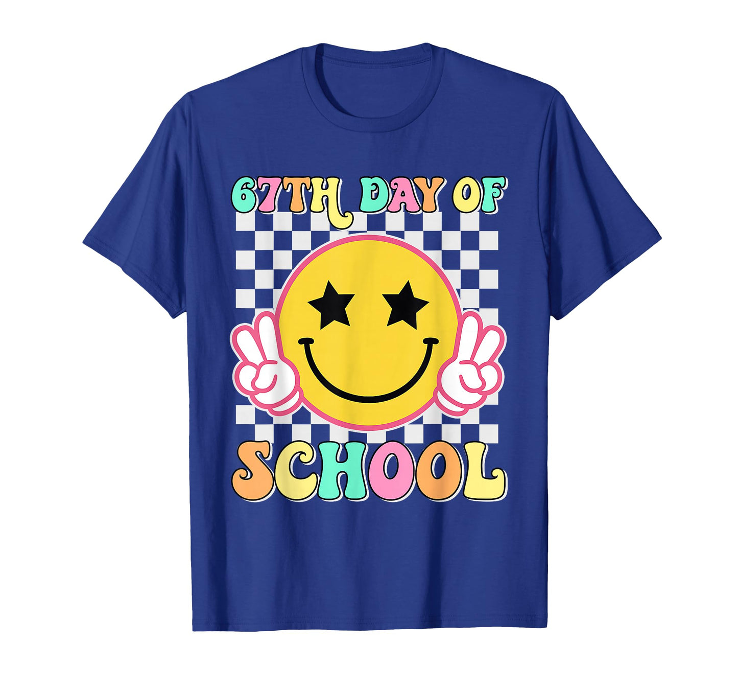 67th Day of School 100th Day Teacher Kids Six Seven 67 Meme T-Shirt