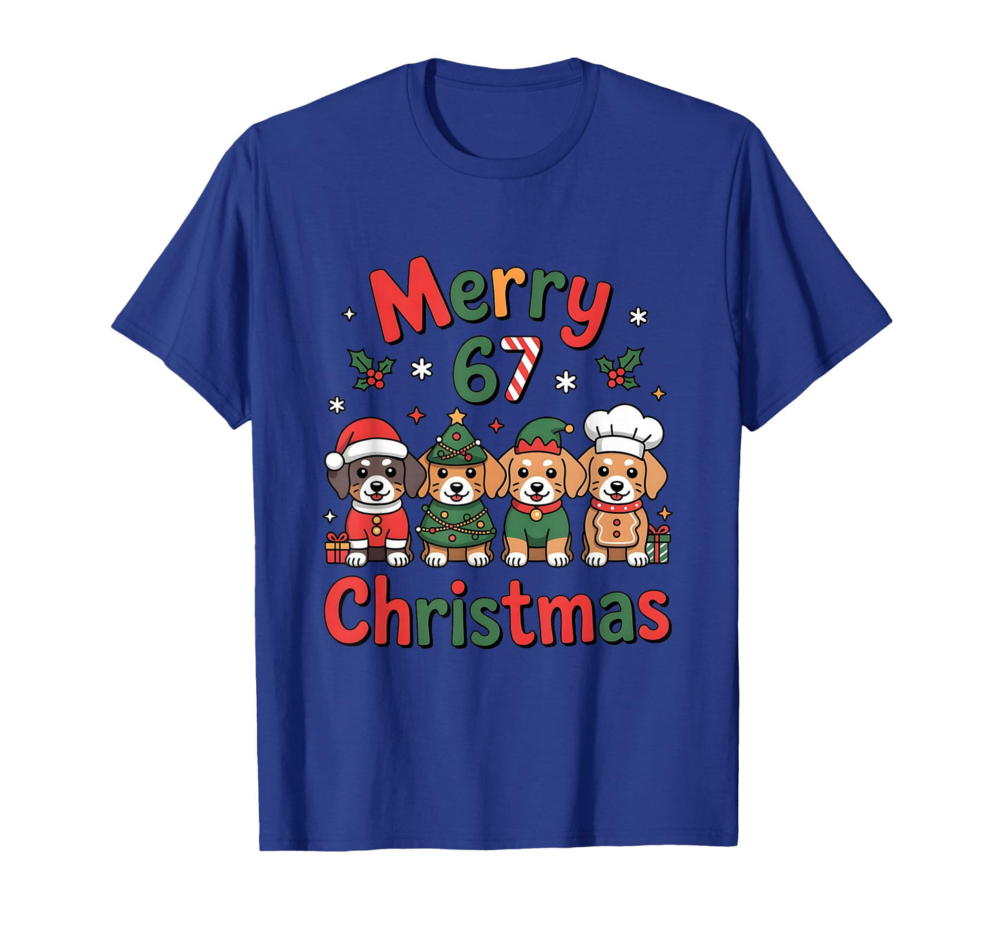 Cute Dachshund Christmas Design Funny Holiday Dog Art T-Shirt