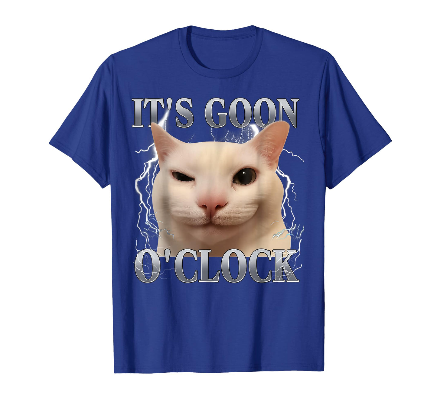 It's Goon O'clock Funny Cat Meme Men Women Humor Saying T-Shirt