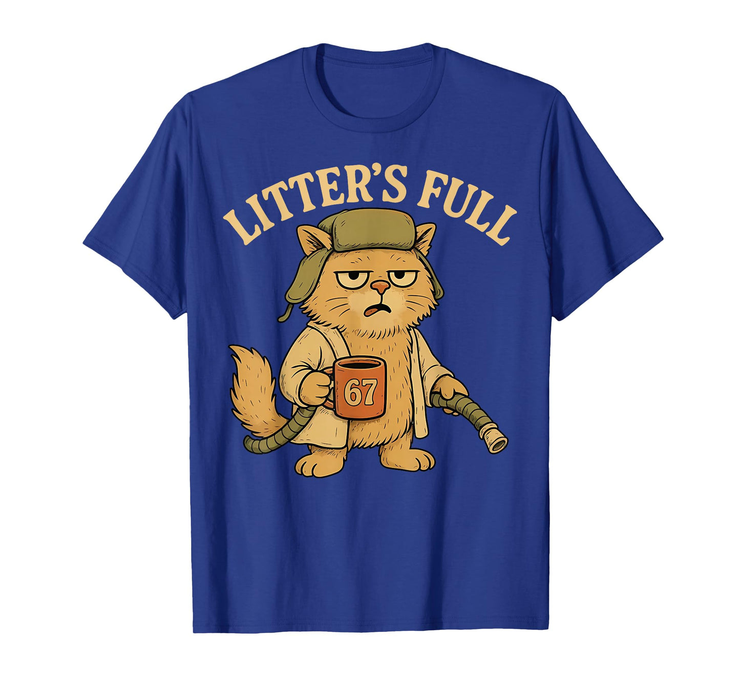 Litter’s Full Funny Cat Lovers Christmas Xmas T-Shirt