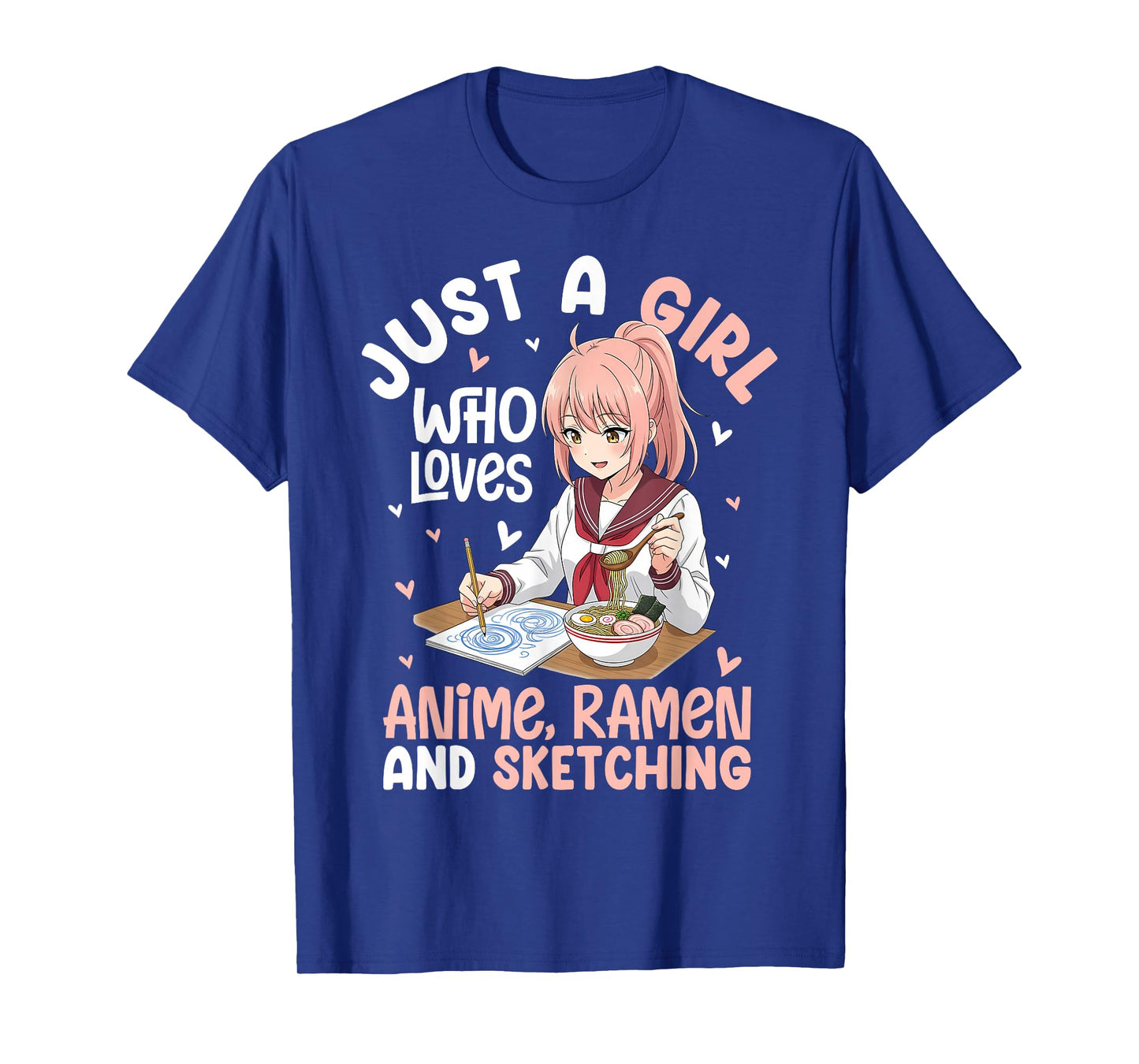 Just a Girl Who Loves Anime Ramen and Sketching Toddler T-Shirt