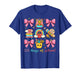 Coquette Bow 100th Day of School 100 Days Teacher Girls T-Shirt