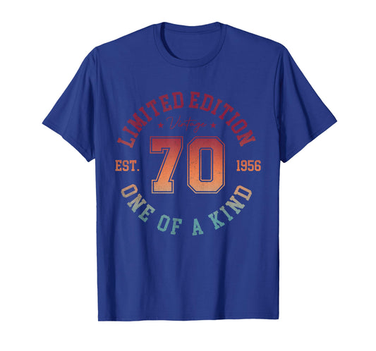70th Birthday Men Vintage 1956 Limited Edition 70 Year Old T-Shirt