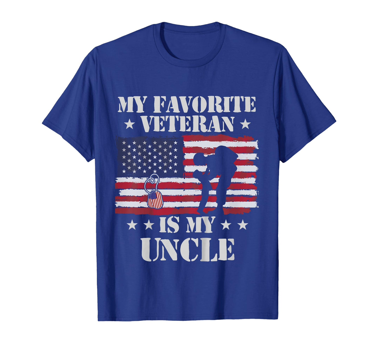 Kids My Favorite Veteran is My Uncle Shirt Kids' Veterans Day T-Shirt