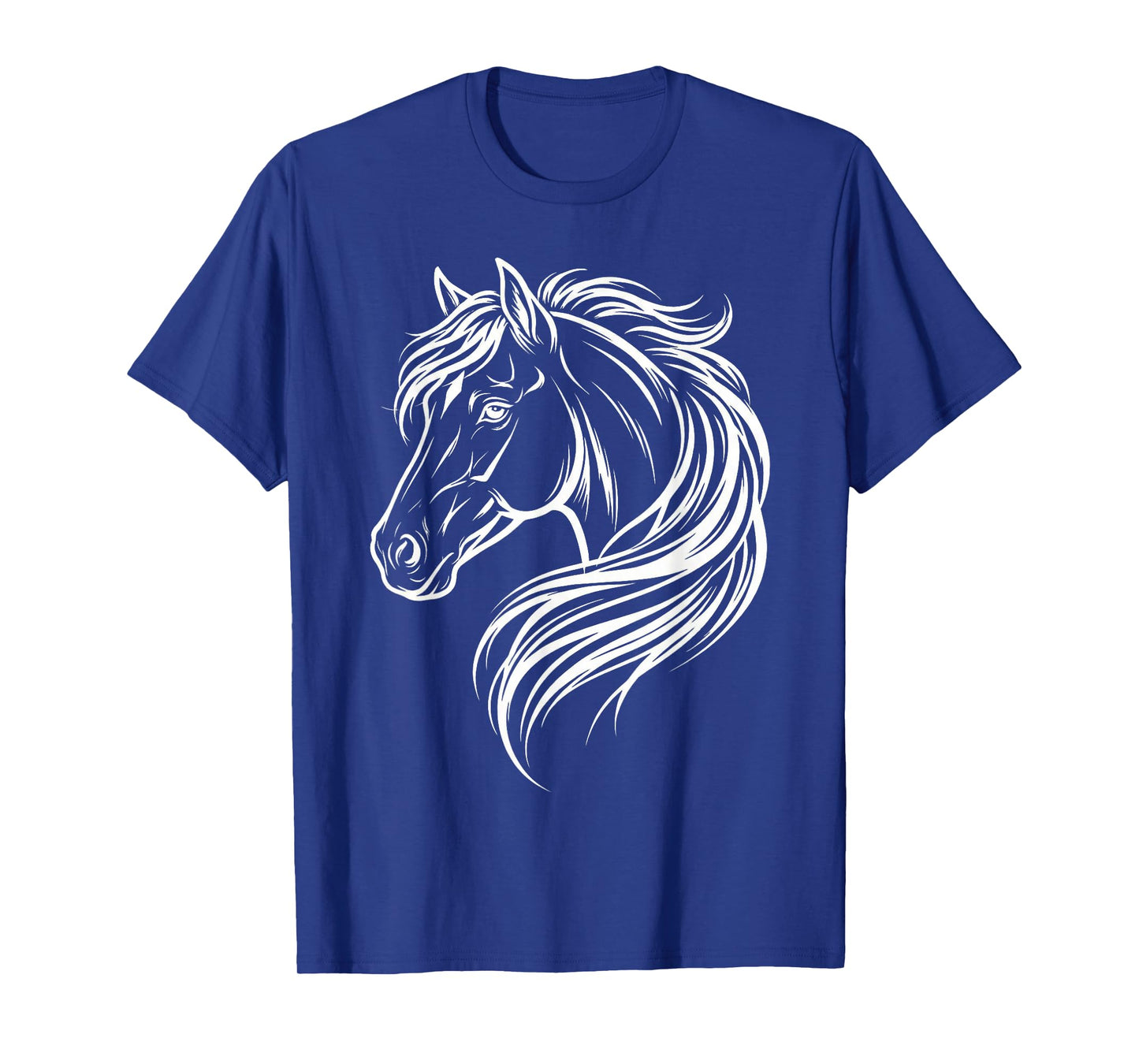 Cute Horse Silhouette Art Equestrian Farm Animal Horse Lover T-Shirt