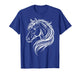 Cute Horse Silhouette Art Equestrian Farm Animal Horse Lover T-Shirt