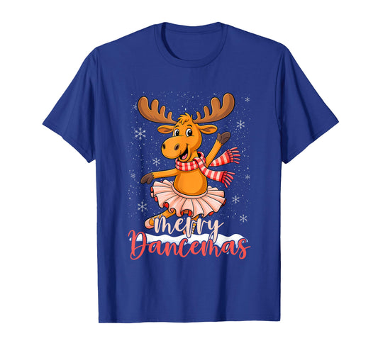 Dancer Christmas Dancing Reindeer Cute Deer Dance T-Shirt
