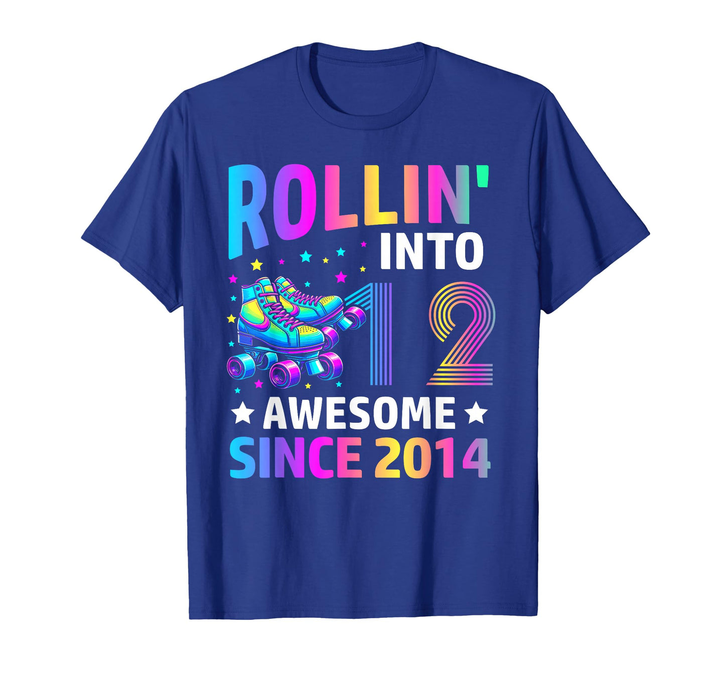 Rolling into 12 Years Old Skates 12th Birthday Gifts Girls T-Shirt
