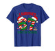 I Survived 67 Days of School Christmas Candy Cane Six Seven T-Shirt