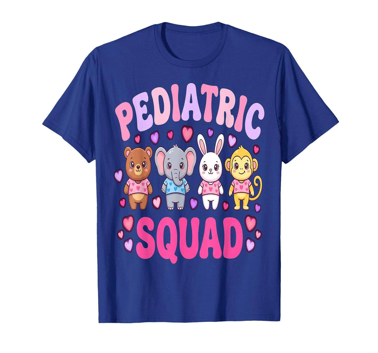 Nurses Heart Pediatric Valentines Peds Nurse Squad Nursing T-Shirt
