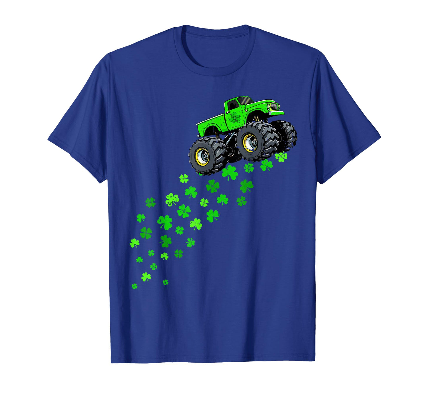 St Patricks Day Shirts Kids Boys Toddler Lucky Monster Truck T-Shirt