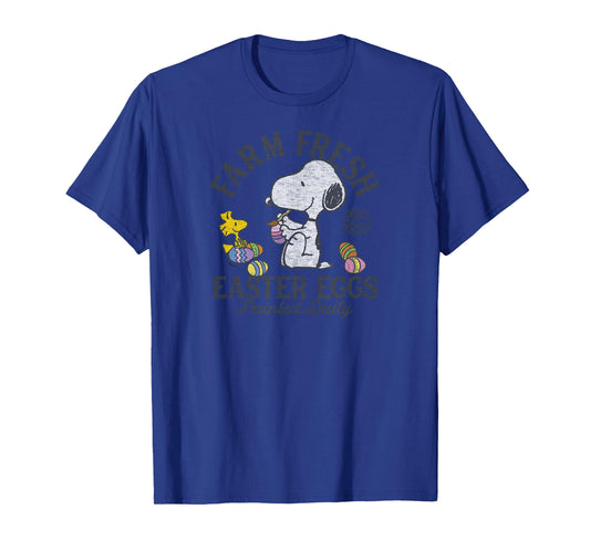 Snoopy and Woodstock - Farm Fresh Easter Eggs T-Shirt