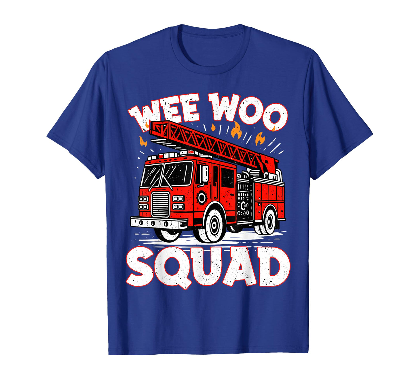 Wee Woo Squad Funny Firefighter Fire Truck Fireman Men Women T-Shirt