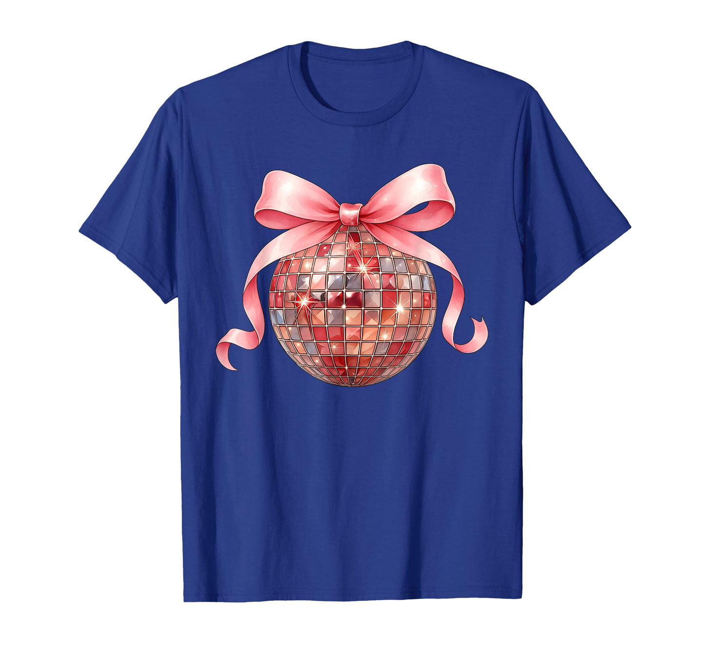 Retro Disco Ball Coquette Happy New Year 2026 Eve Party T-Shirt