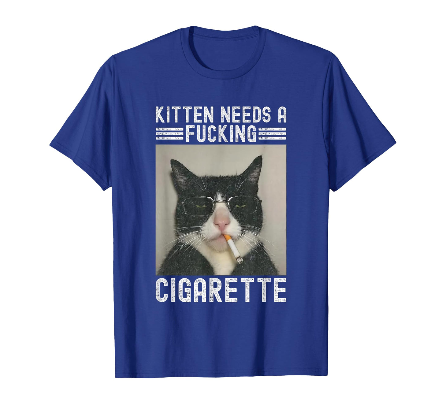 Kitten Needs A Fucking Cigarette Funny Cat Lover T-Shirt
