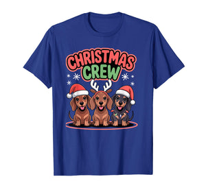 Christmas Crew Xmas Sausage Wiener Funny Christmas Dachshund T-Shirt