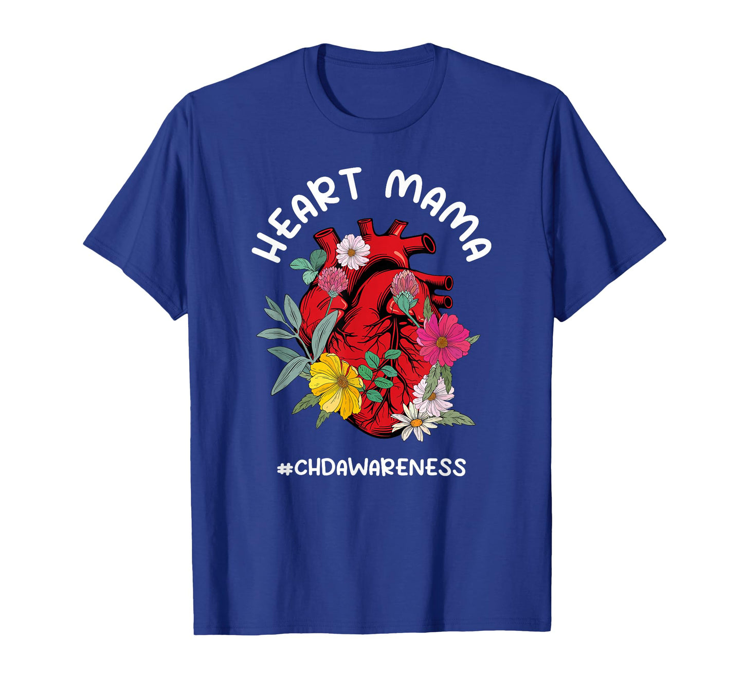 Heart Mama CHD Awareness Proud CHD Mom of A CHD Warrior T-Shirt