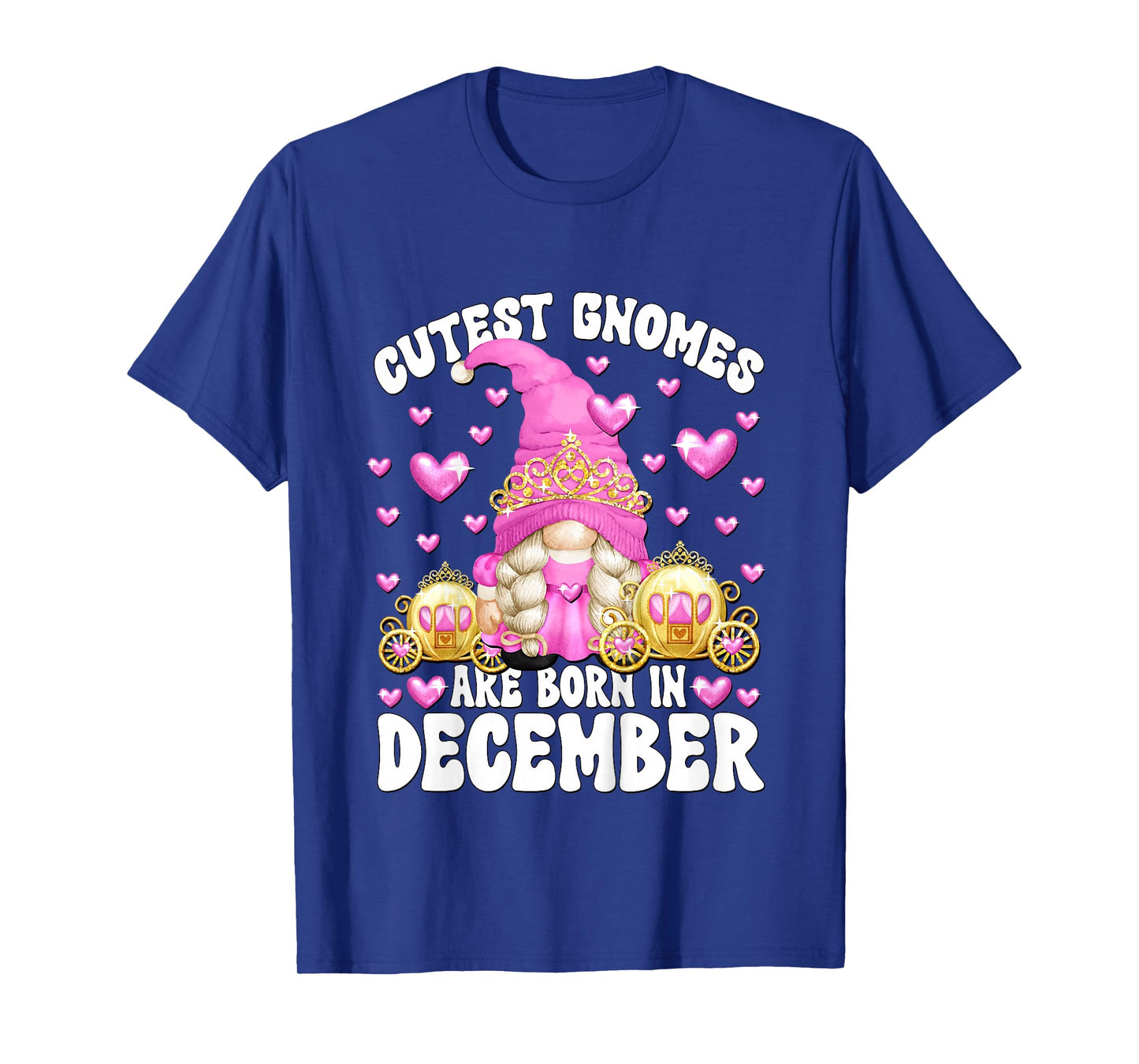 Kids Cute Gnome for Kids Girls Born in December Birthday Princess T-Shirt