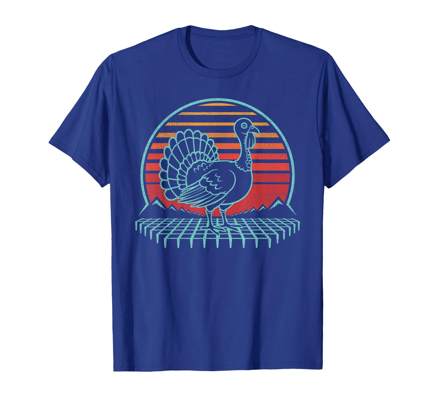 Turkey Lover Thanksgiving Animal Retro Vintage 80s T-Shirt