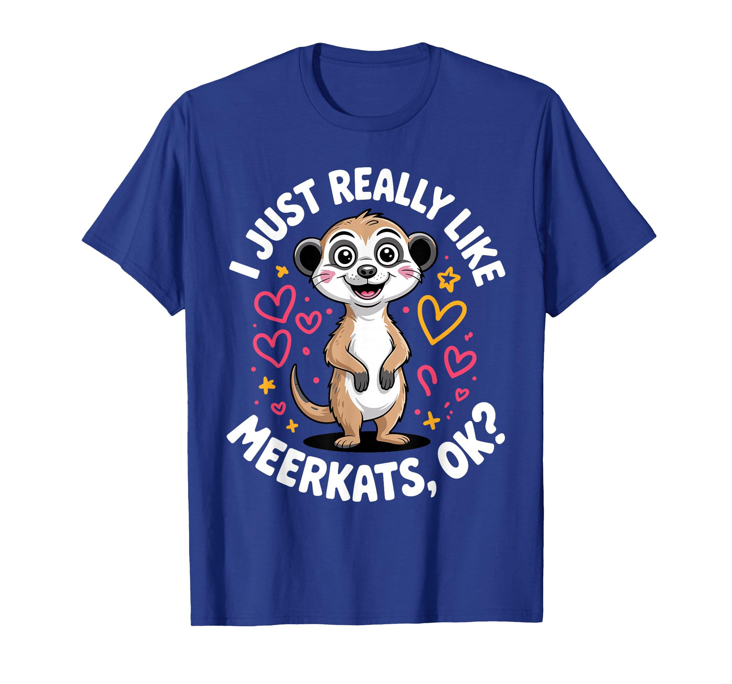 Meerkat Art for Men Women Kids Zoo Safari Animal Meerkat T-Shirt