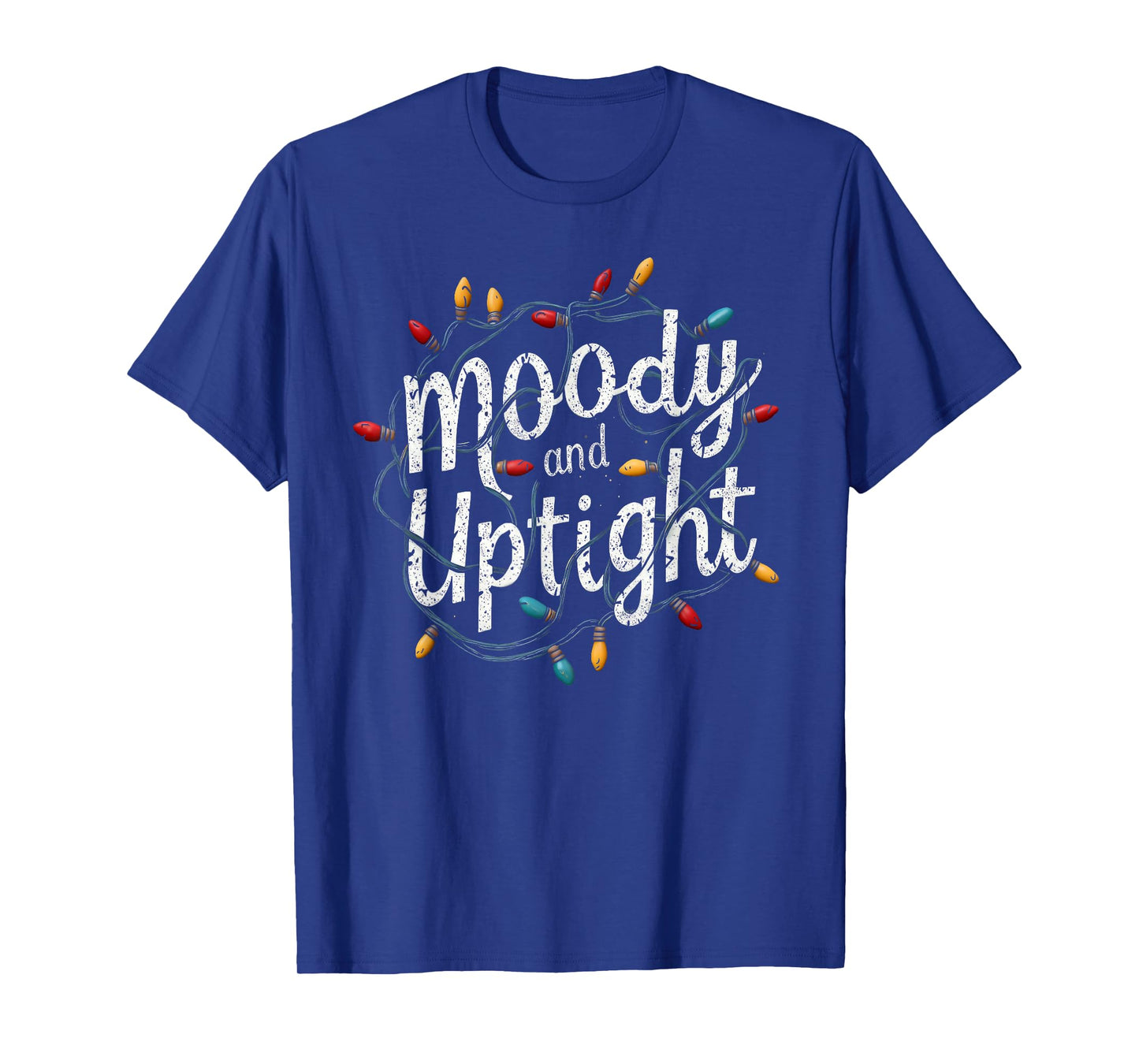 Merry & Bright Moody & Uptight Matching Couples Christmas T-Shirt