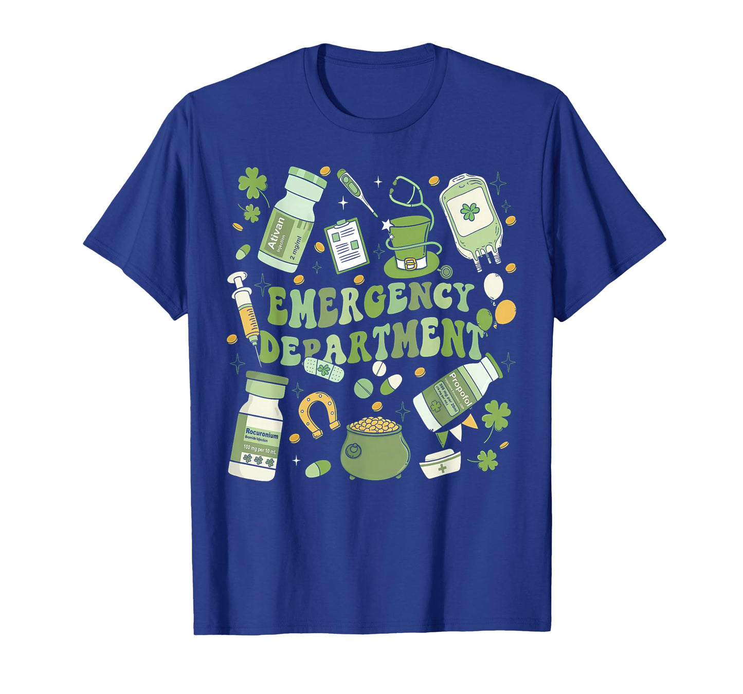 Emergency Department ER Nurse Irish St Patricks Day T-Shirt
