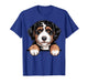 Bernedoodle Funny Peeking Pocket Berner Doodle Dog Lover T-Shirt