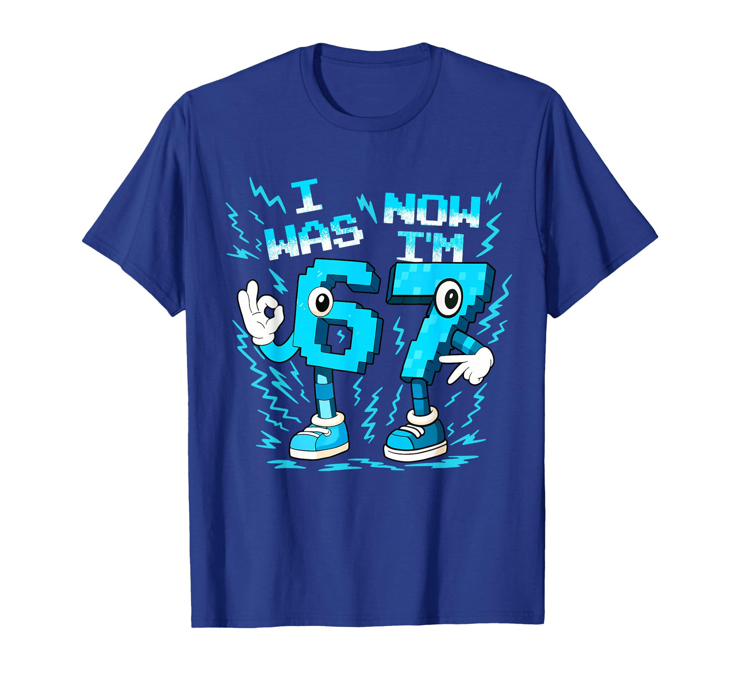 I was 6 Now I'm 7 Birthday Boy 67 Brainrot for Men Women Kid T-Shirt