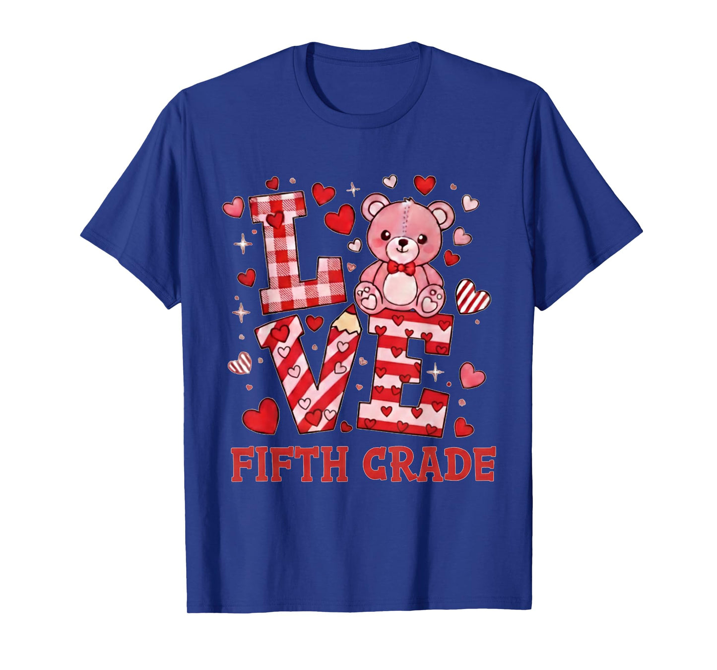 Valentine's Day Love Fifth Grade Teacher T-Shirt