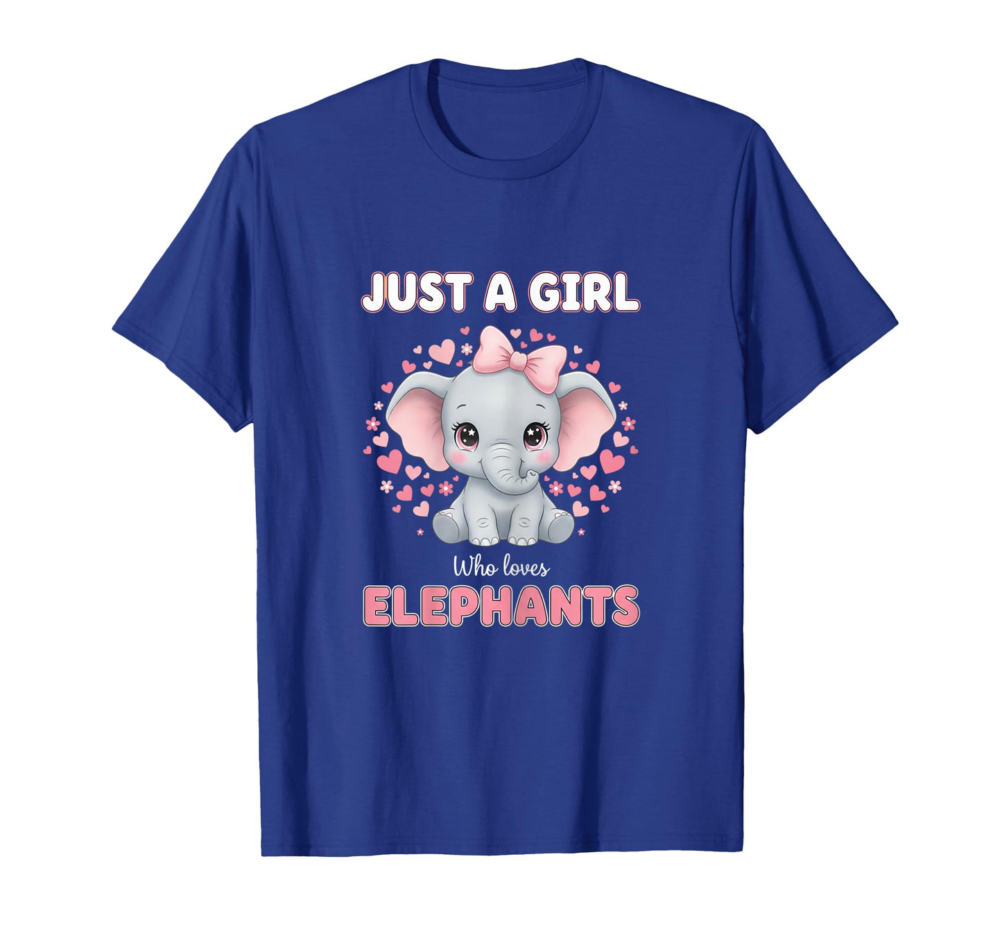 Just A Girl Who Loves Elephants Women Girls T-Shirt
