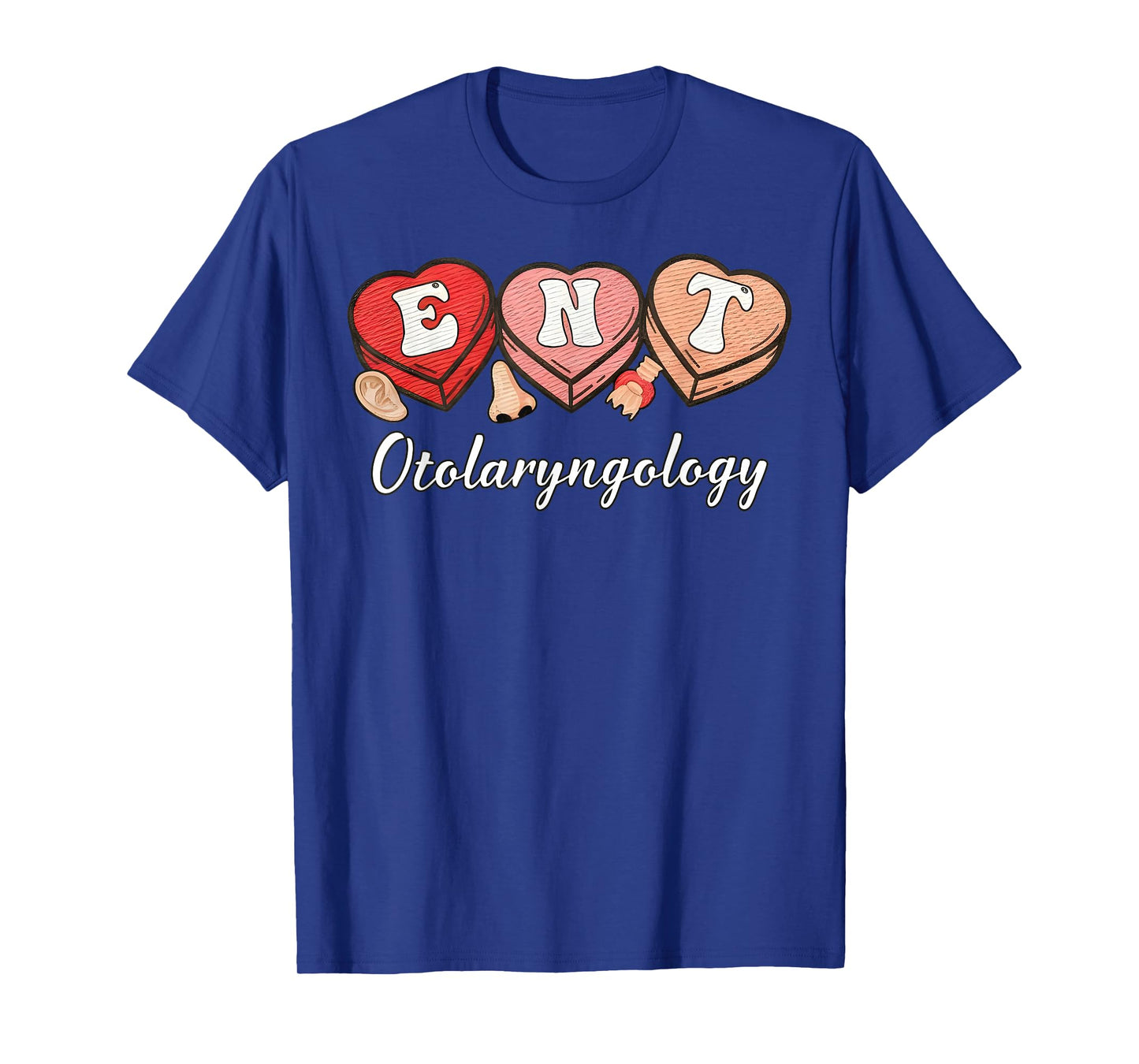 Heart Candy Otolaryngology ENT Ear Nose Throat Valentine T-Shirt