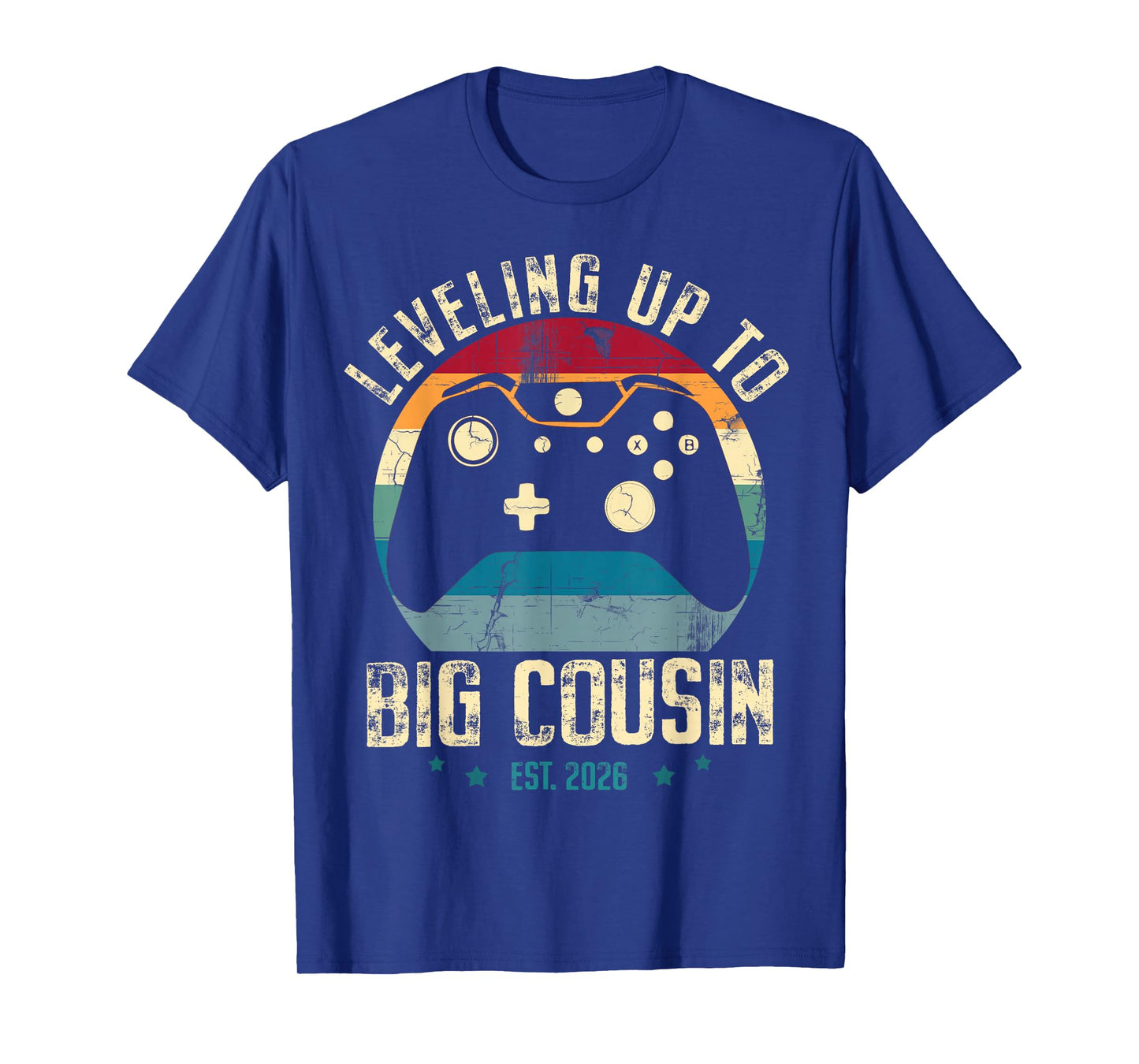 Leveling Up to Big Cousin 2026 Promoted to Big Cousin Gamer T-Shirt