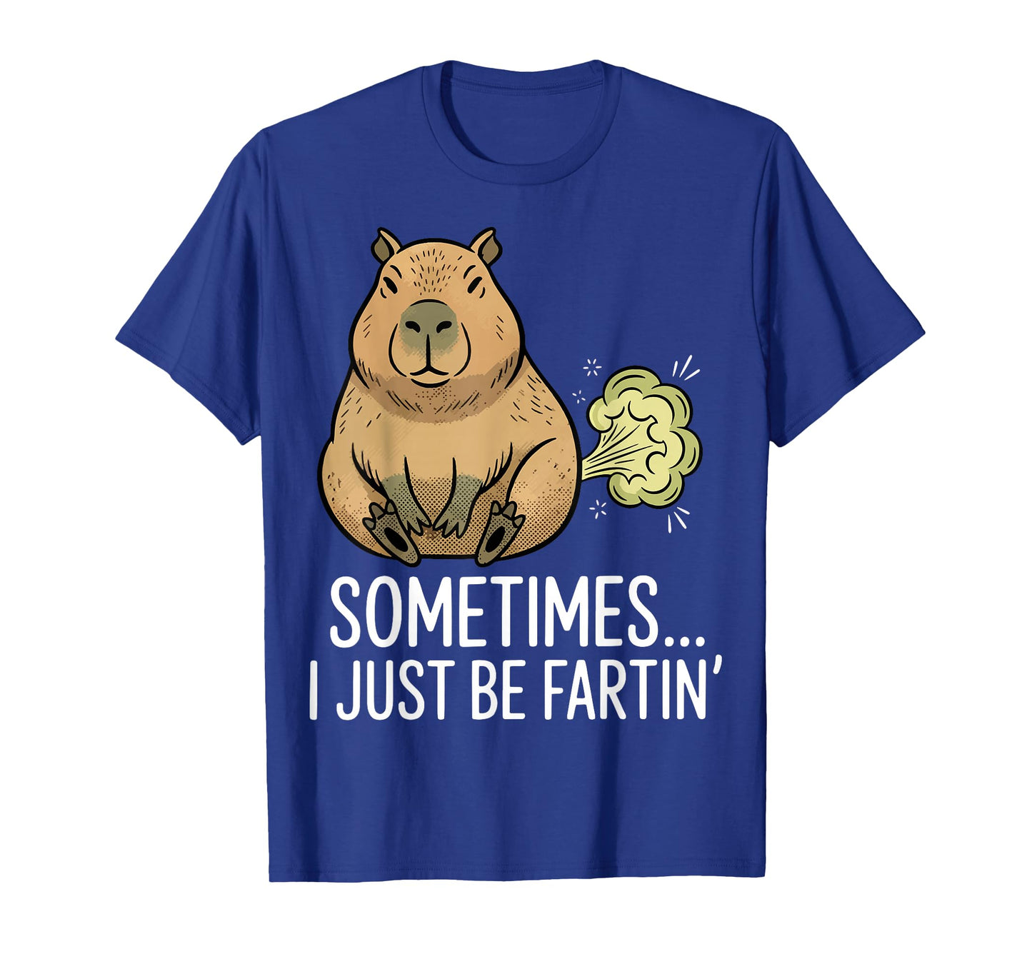 Sometimes I Just Be Farting Funny Capybara Humor Graphic T-Shirt